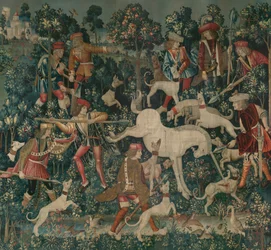 Das Einhorn verteidigt sich, ca. 1500